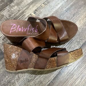 Blowfish Women's Brown Wedge Sandals
